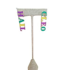 Mardi Gras Hail Cleo Earrings